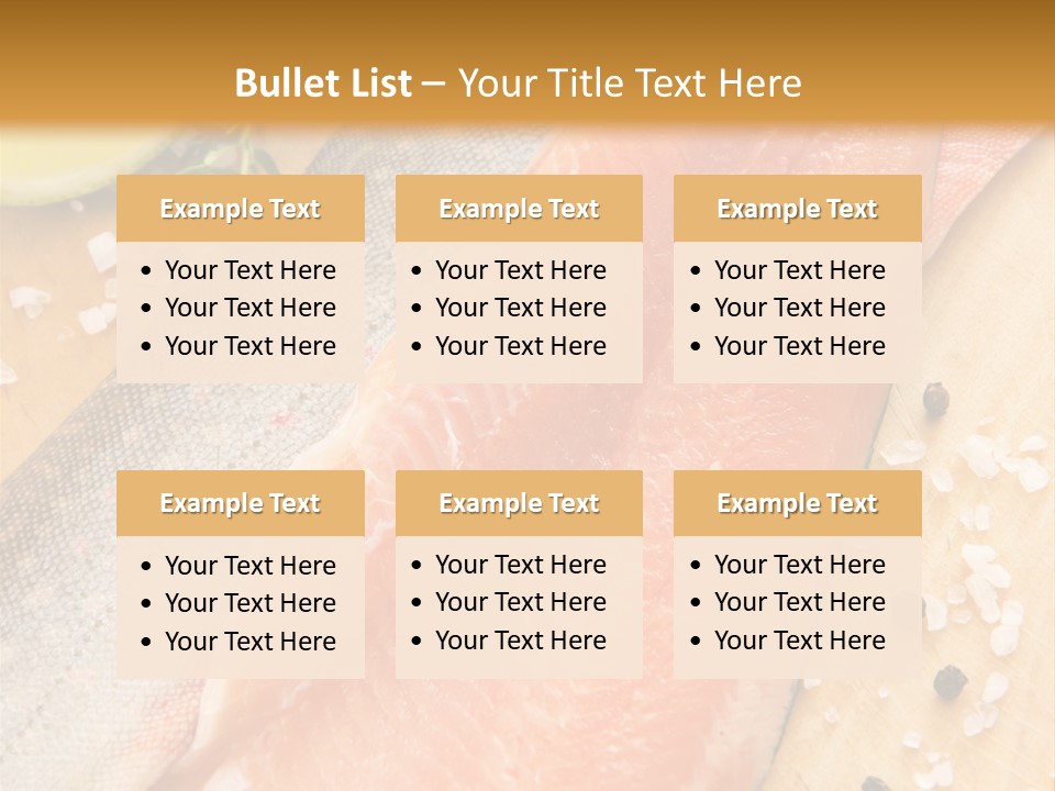 Gelb Salz Naturprodukt PowerPoint Template