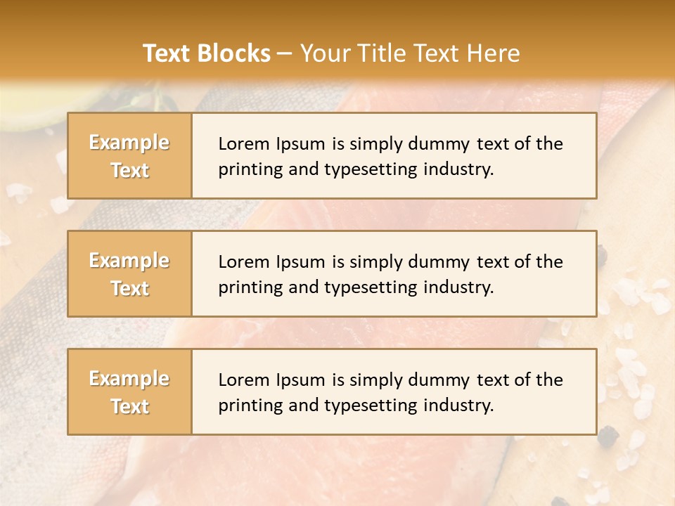 Gelb Salz Naturprodukt PowerPoint Template