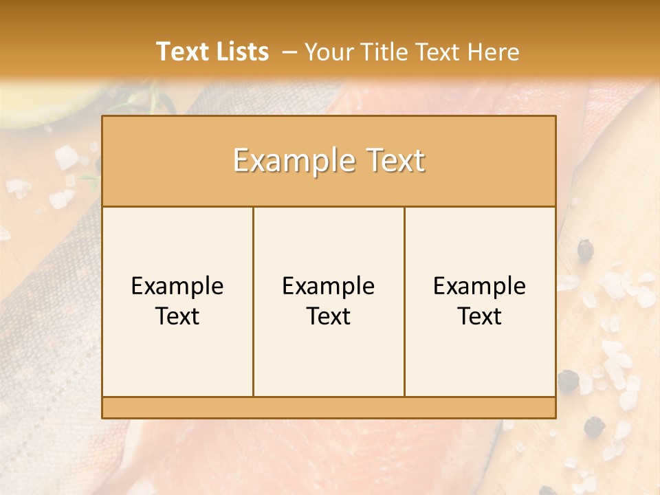 Gelb Salz Naturprodukt PowerPoint Template