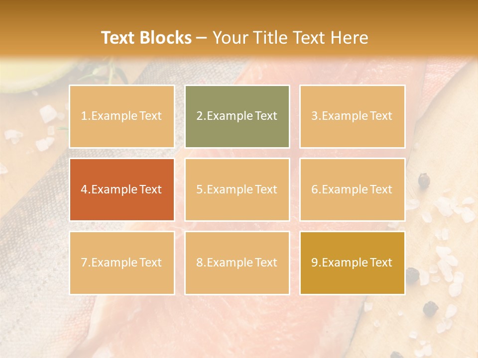 Gelb Salz Naturprodukt PowerPoint Template