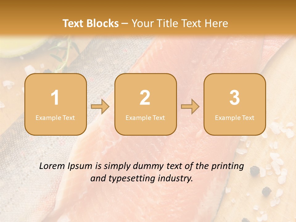 Gelb Salz Naturprodukt PowerPoint Template