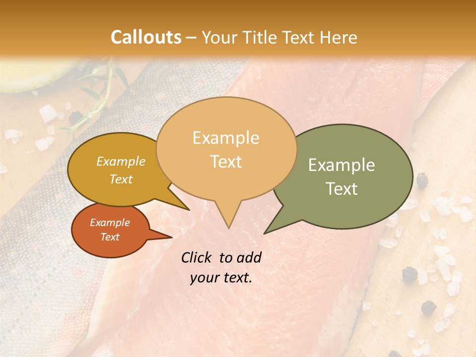 Gelb Salz Naturprodukt PowerPoint Template