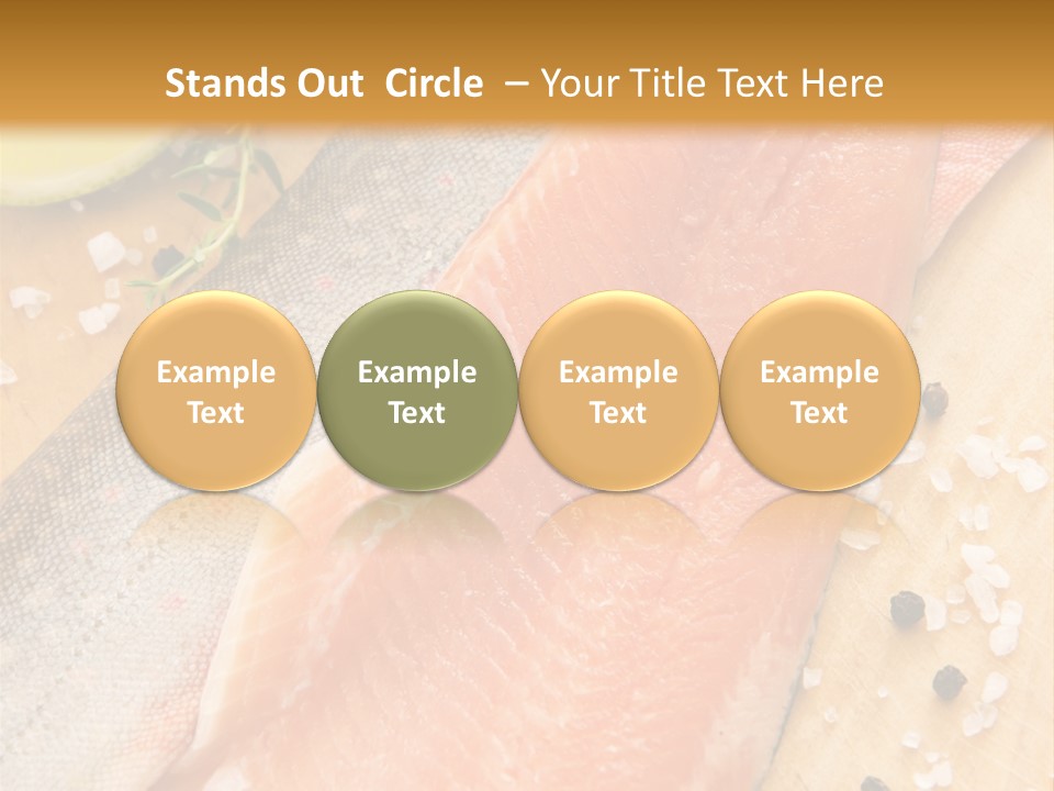 Gelb Salz Naturprodukt PowerPoint Template