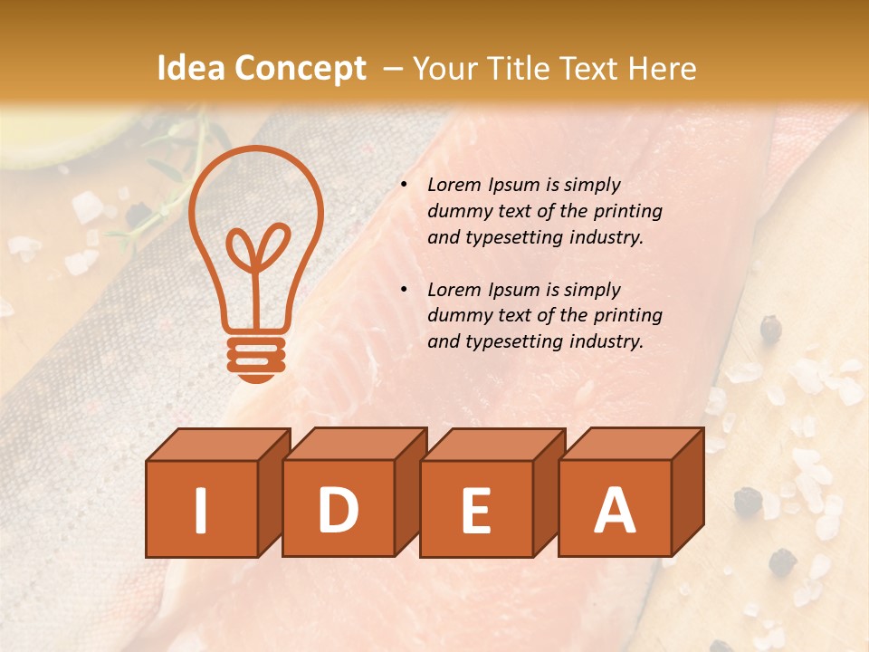 Gelb Salz Naturprodukt PowerPoint Template