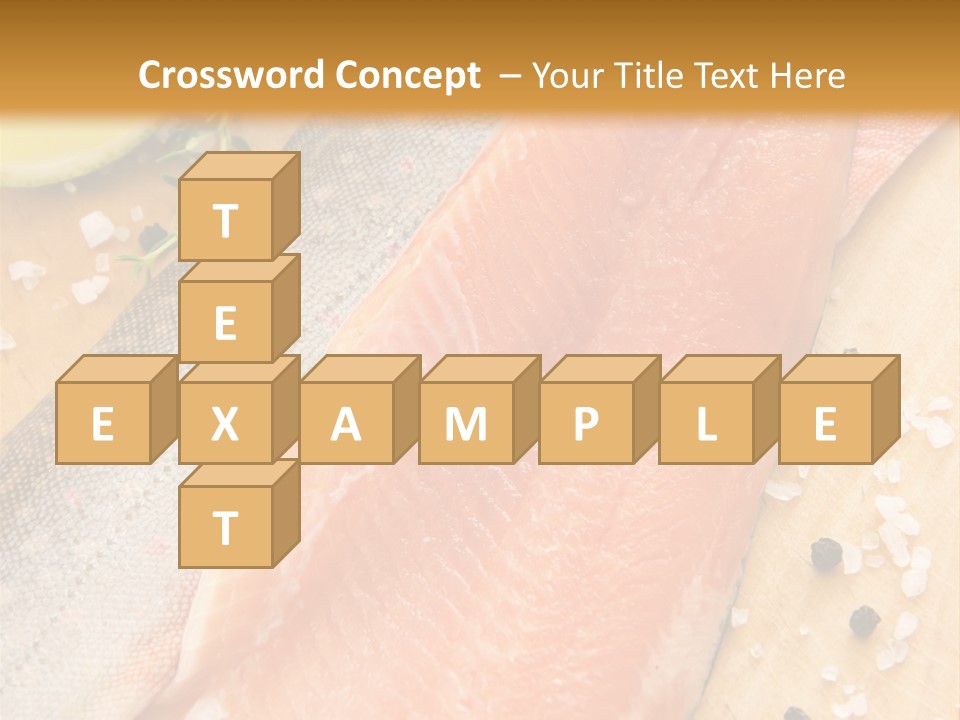 Gelb Salz Naturprodukt PowerPoint Template