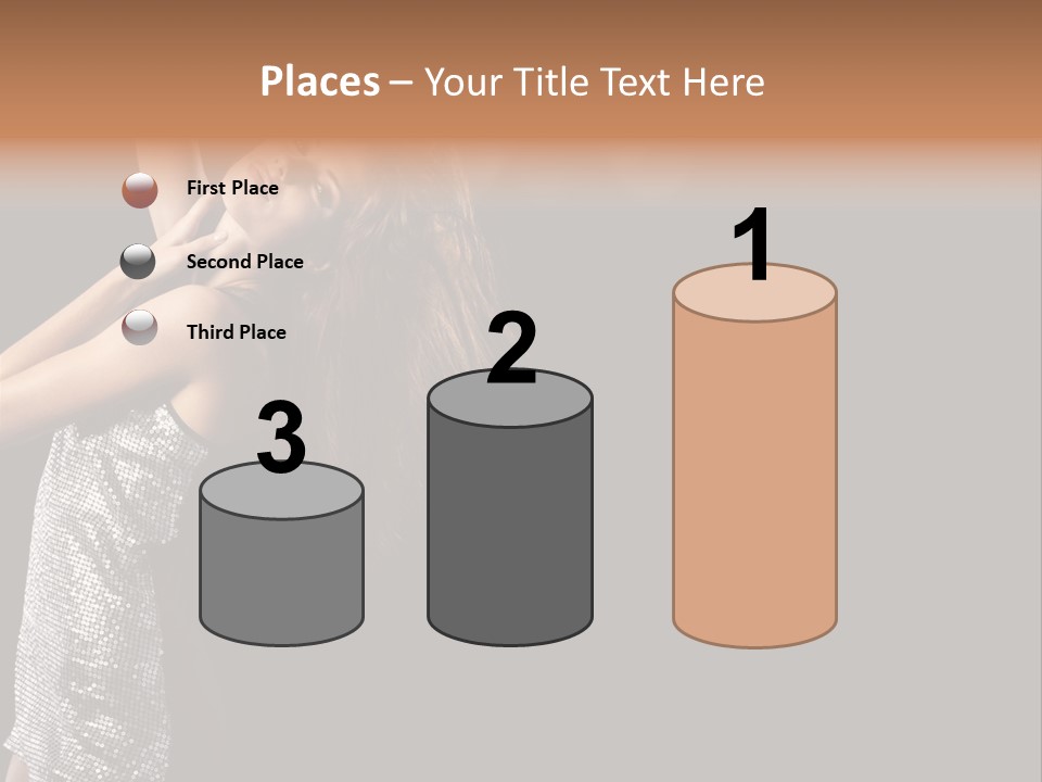 Person Nightclub Female PowerPoint Template