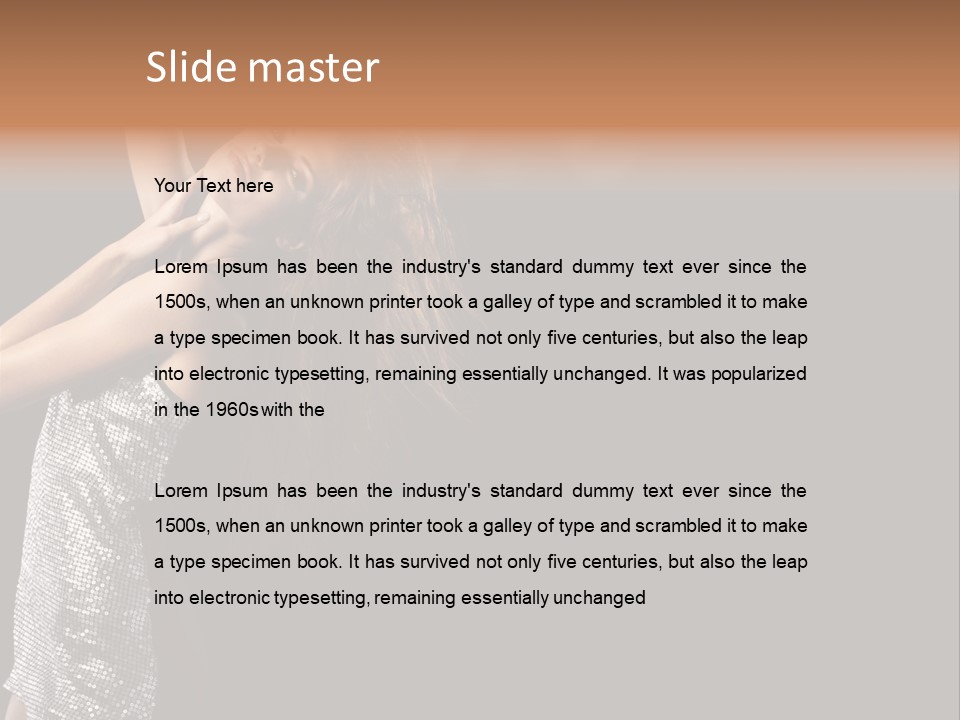 Person Nightclub Female PowerPoint Template