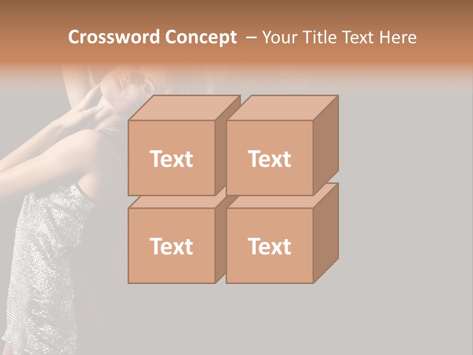 Person Nightclub Female PowerPoint Template