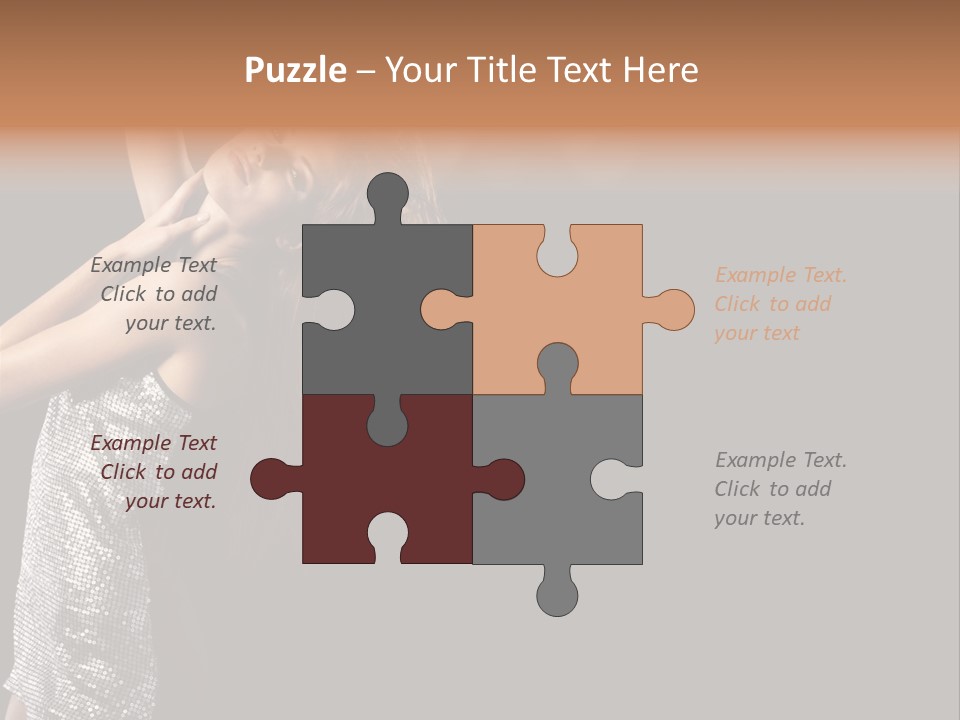 Person Nightclub Female PowerPoint Template