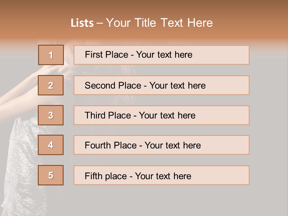 Person Nightclub Female PowerPoint Template
