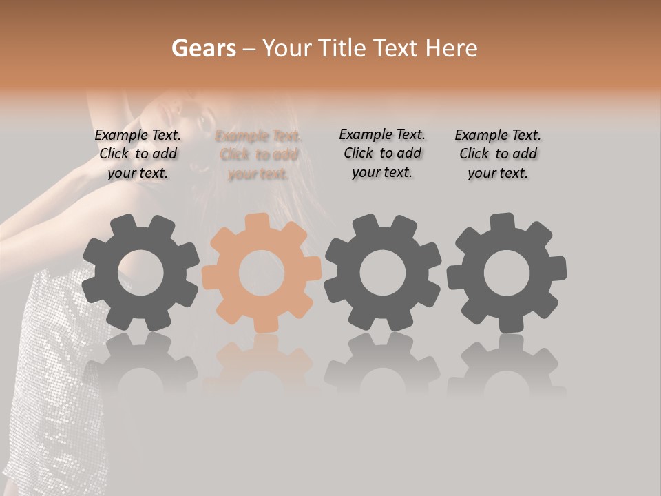 Person Nightclub Female PowerPoint Template