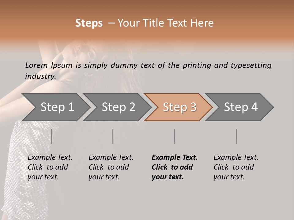 Person Nightclub Female PowerPoint Template