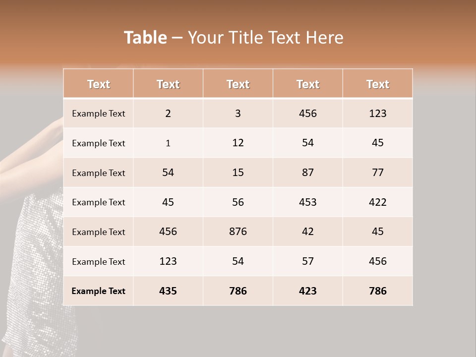 Person Nightclub Female PowerPoint Template