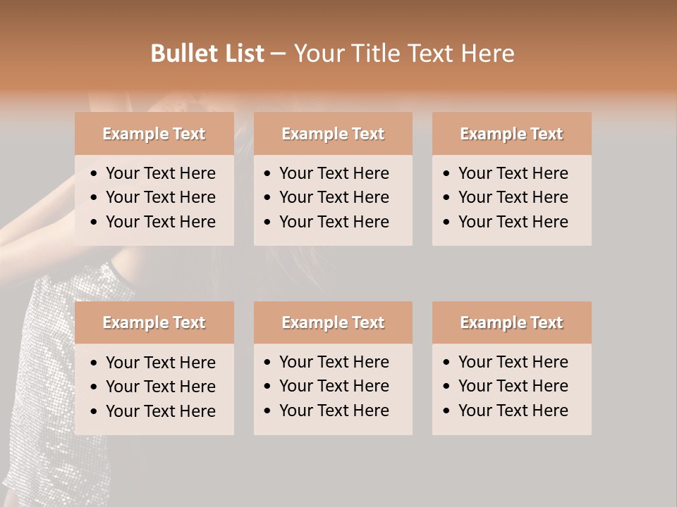 Person Nightclub Female PowerPoint Template