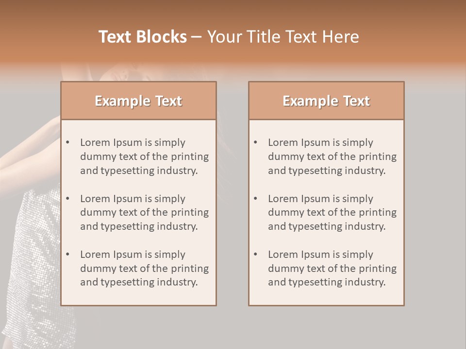 Person Nightclub Female PowerPoint Template
