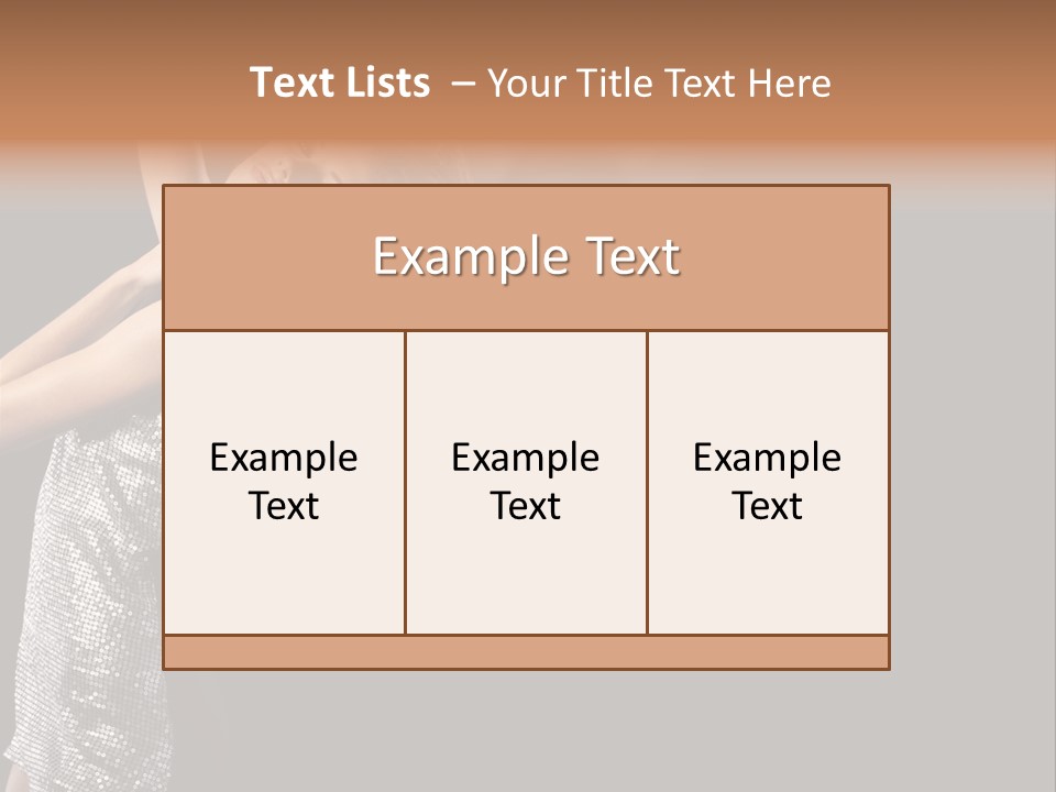Person Nightclub Female PowerPoint Template