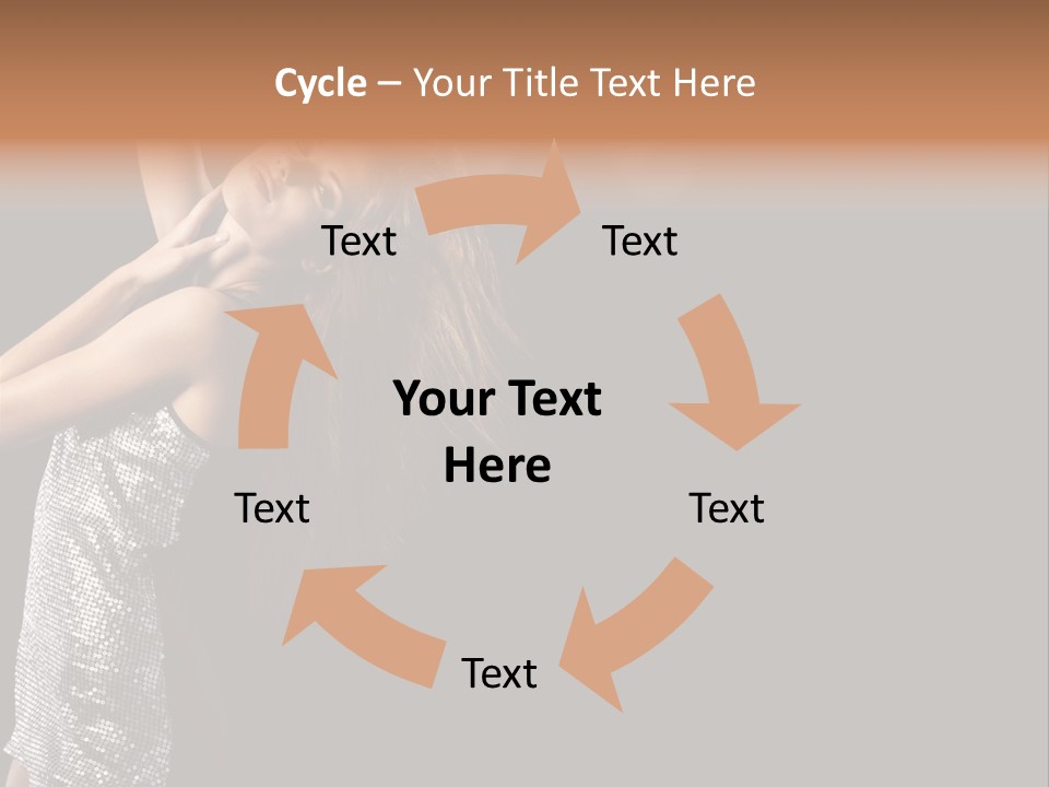 Person Nightclub Female PowerPoint Template