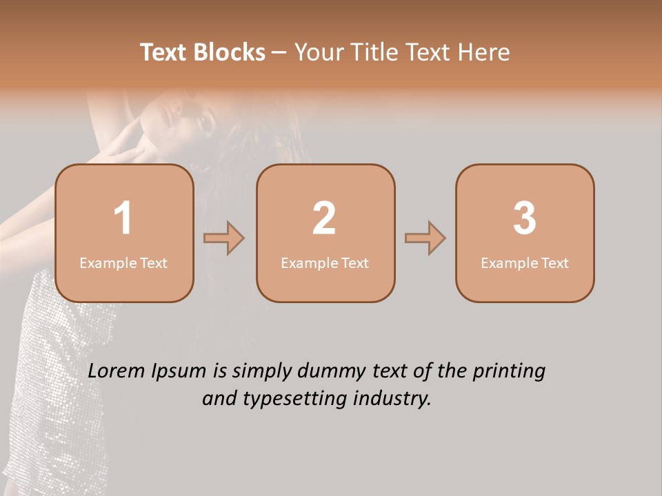 Person Nightclub Female PowerPoint Template