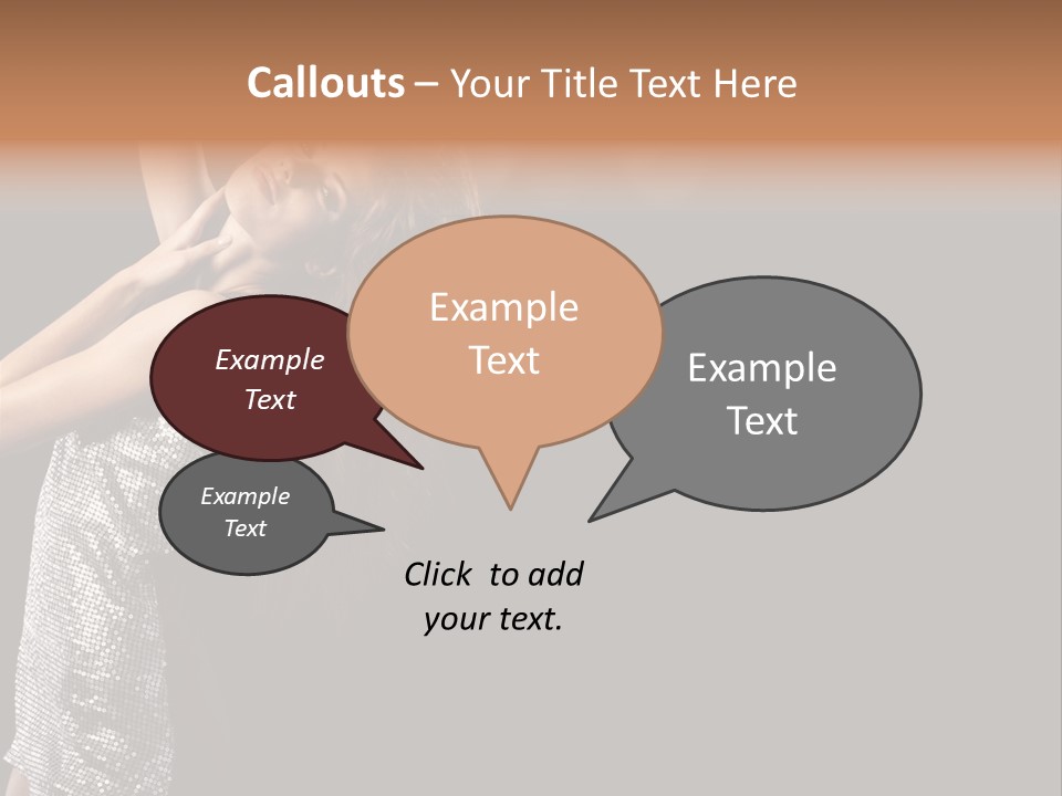 Person Nightclub Female PowerPoint Template