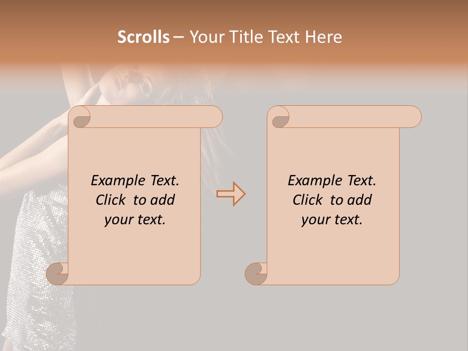 Person Nightclub Female PowerPoint Template