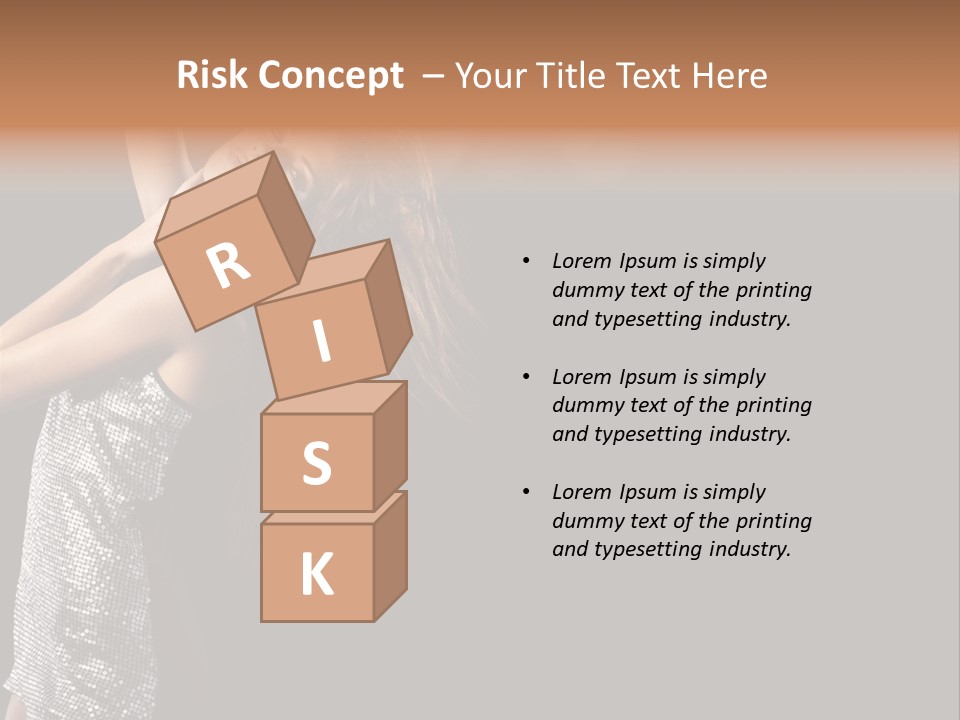 Person Nightclub Female PowerPoint Template