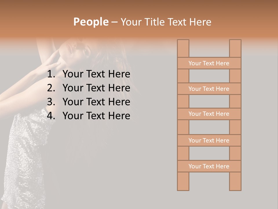 Person Nightclub Female PowerPoint Template