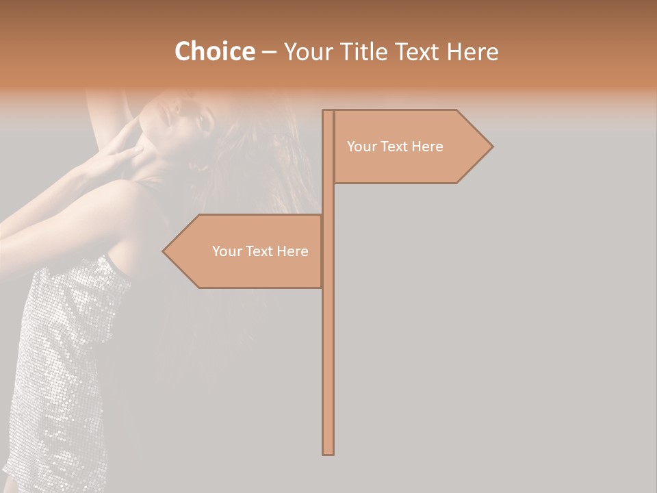 Person Nightclub Female PowerPoint Template