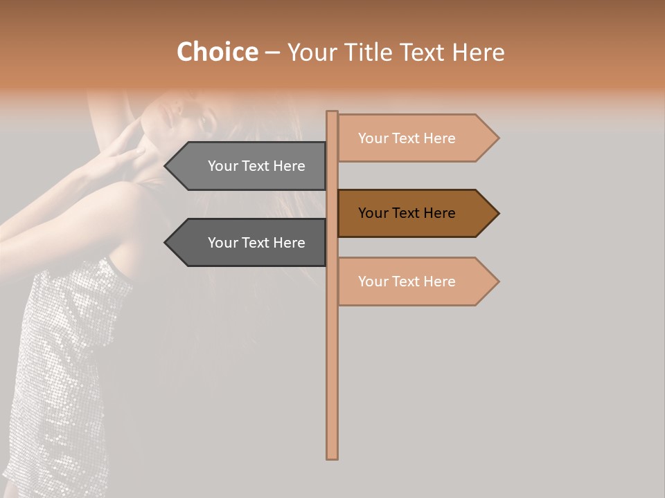 Person Nightclub Female PowerPoint Template