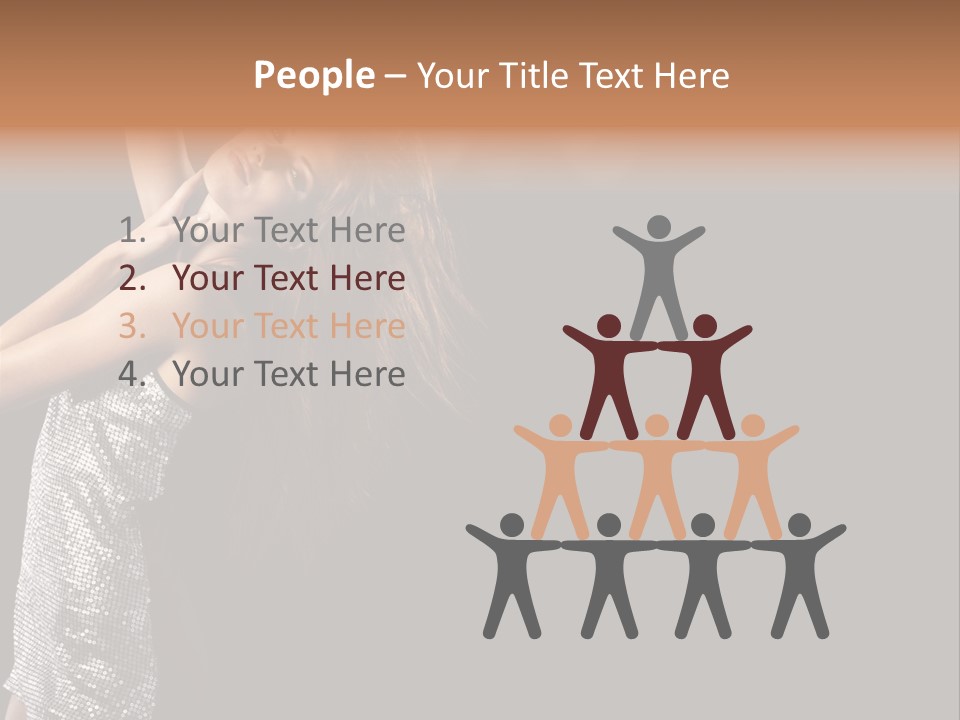 Person Nightclub Female PowerPoint Template