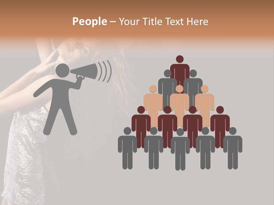 Person Nightclub Female PowerPoint Template