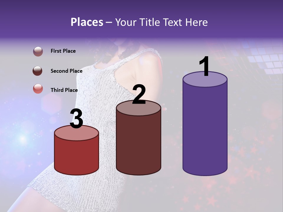 Caucasian Beautiful Playful PowerPoint Template