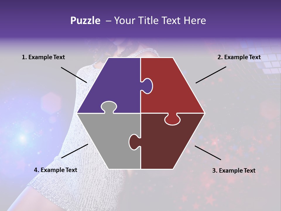 Caucasian Beautiful Playful PowerPoint Template