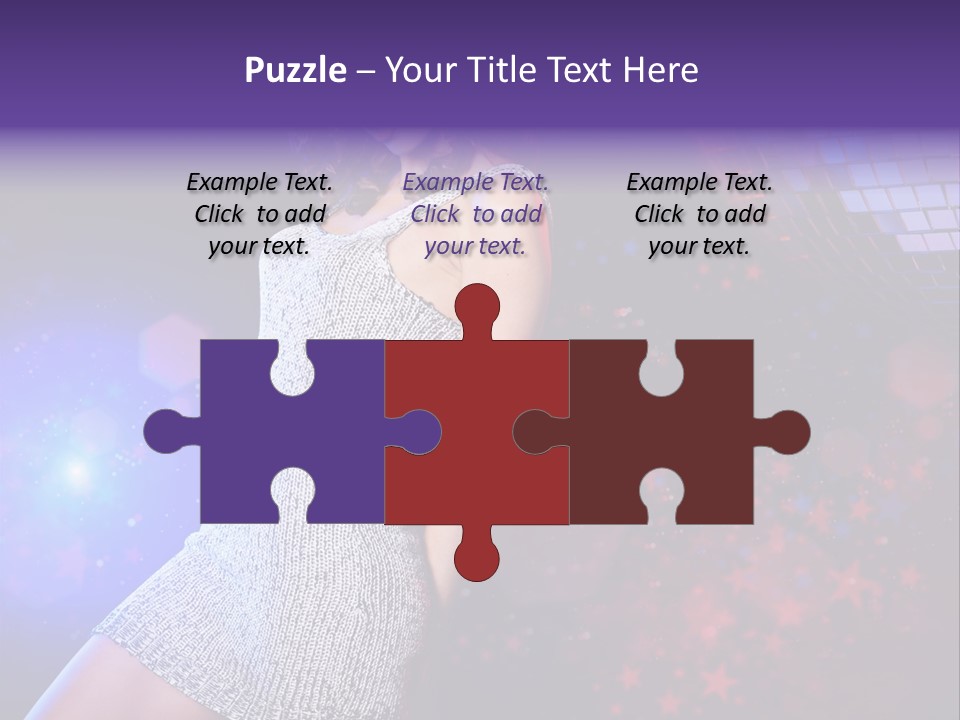 Caucasian Beautiful Playful PowerPoint Template