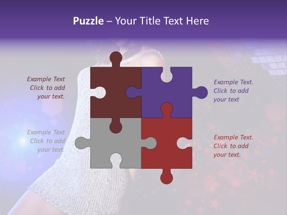 Caucasian Beautiful Playful PowerPoint Template