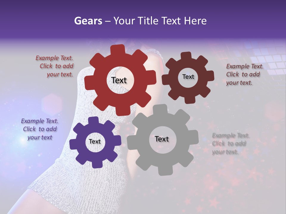 Caucasian Beautiful Playful PowerPoint Template