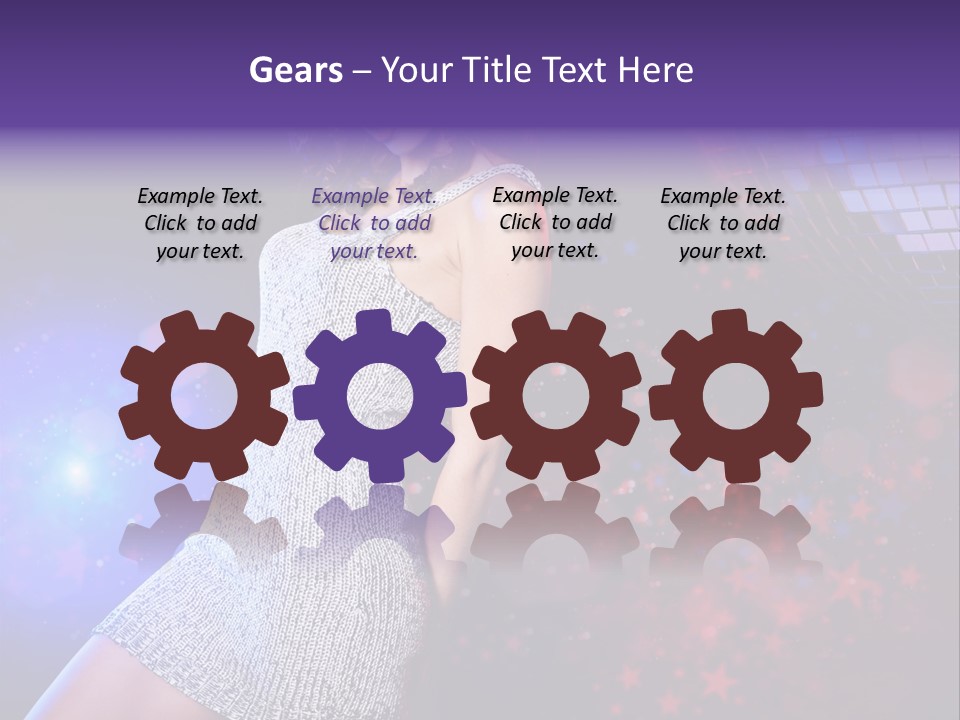 Caucasian Beautiful Playful PowerPoint Template