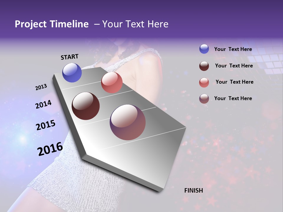 Caucasian Beautiful Playful PowerPoint Template