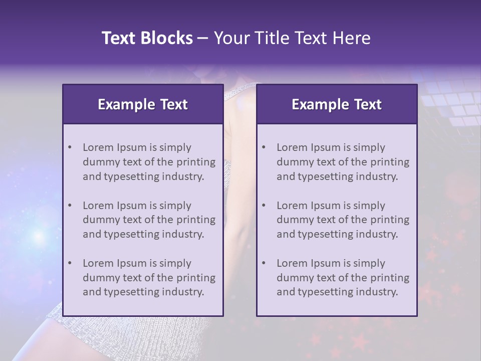 Caucasian Beautiful Playful PowerPoint Template
