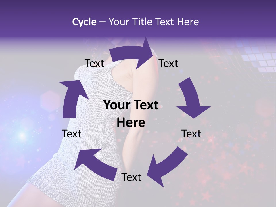 Caucasian Beautiful Playful PowerPoint Template