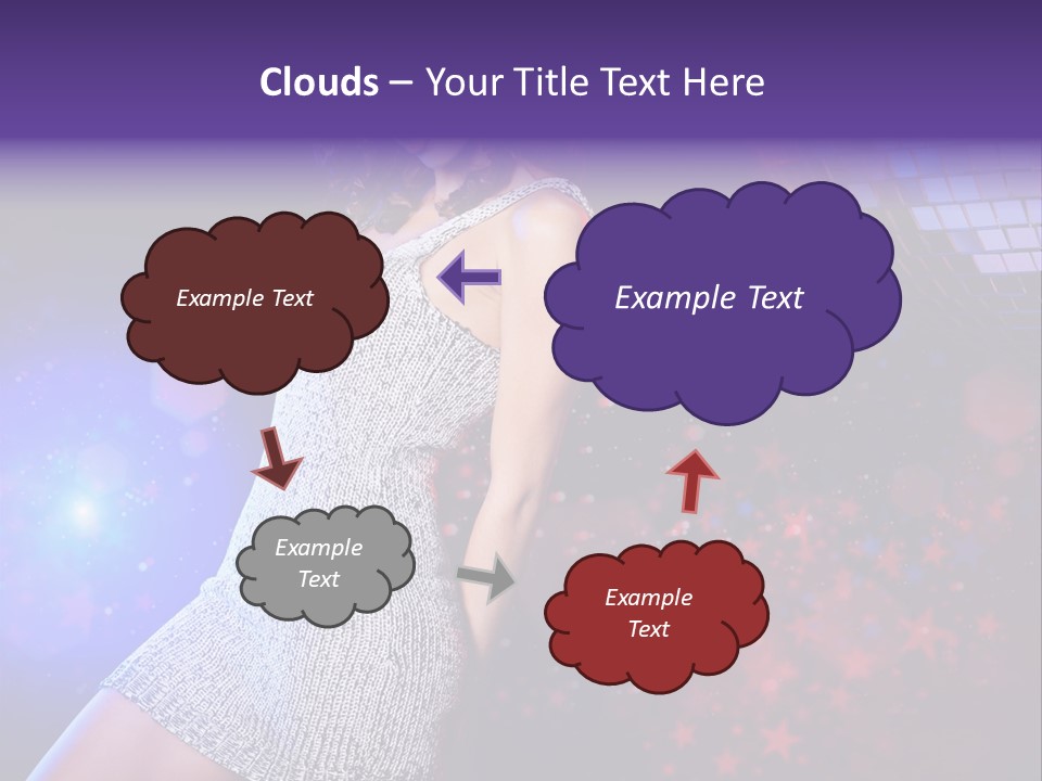 Caucasian Beautiful Playful PowerPoint Template