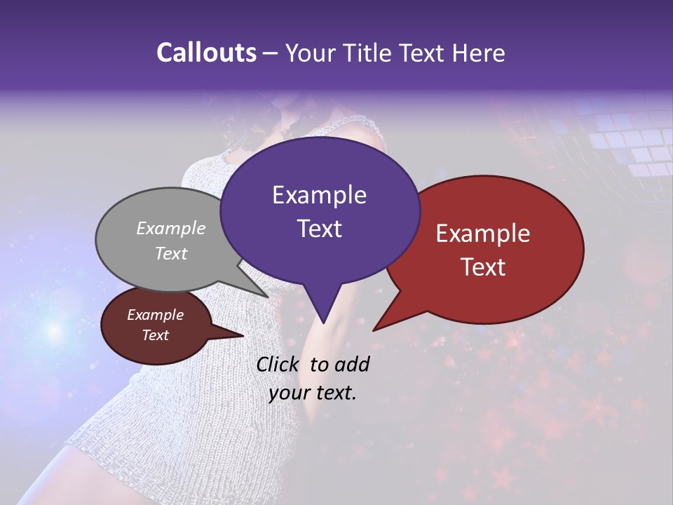 Caucasian Beautiful Playful PowerPoint Template