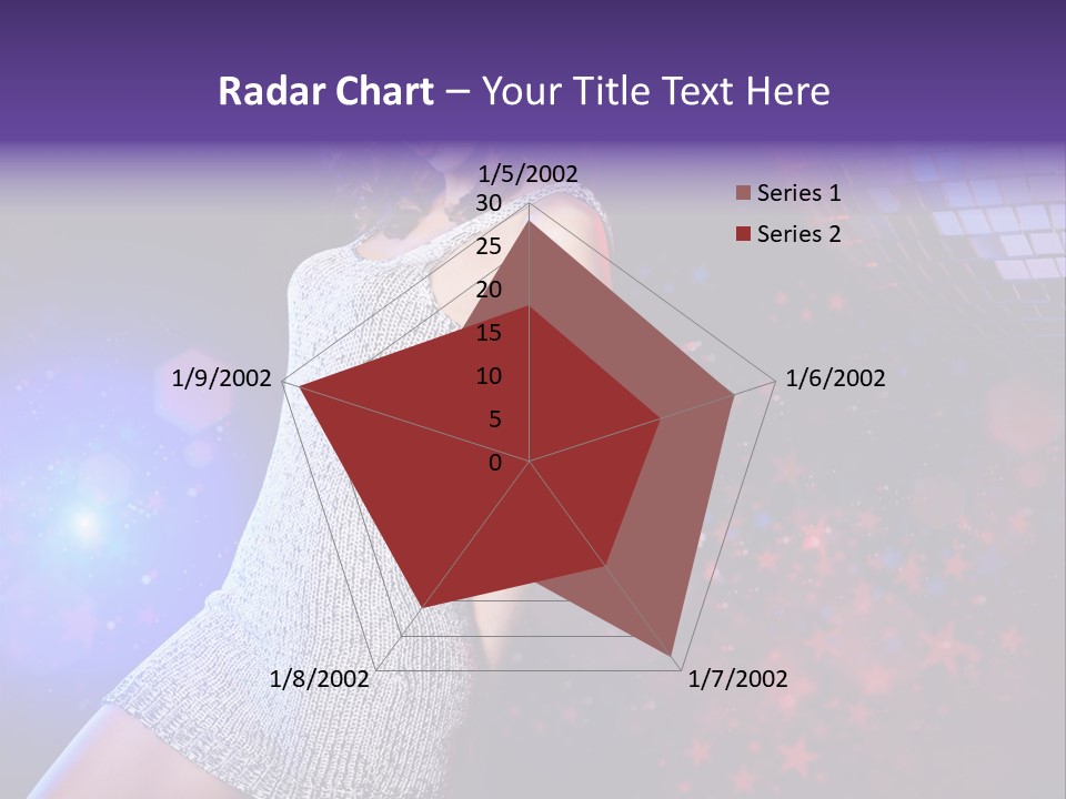 Caucasian Beautiful Playful PowerPoint Template