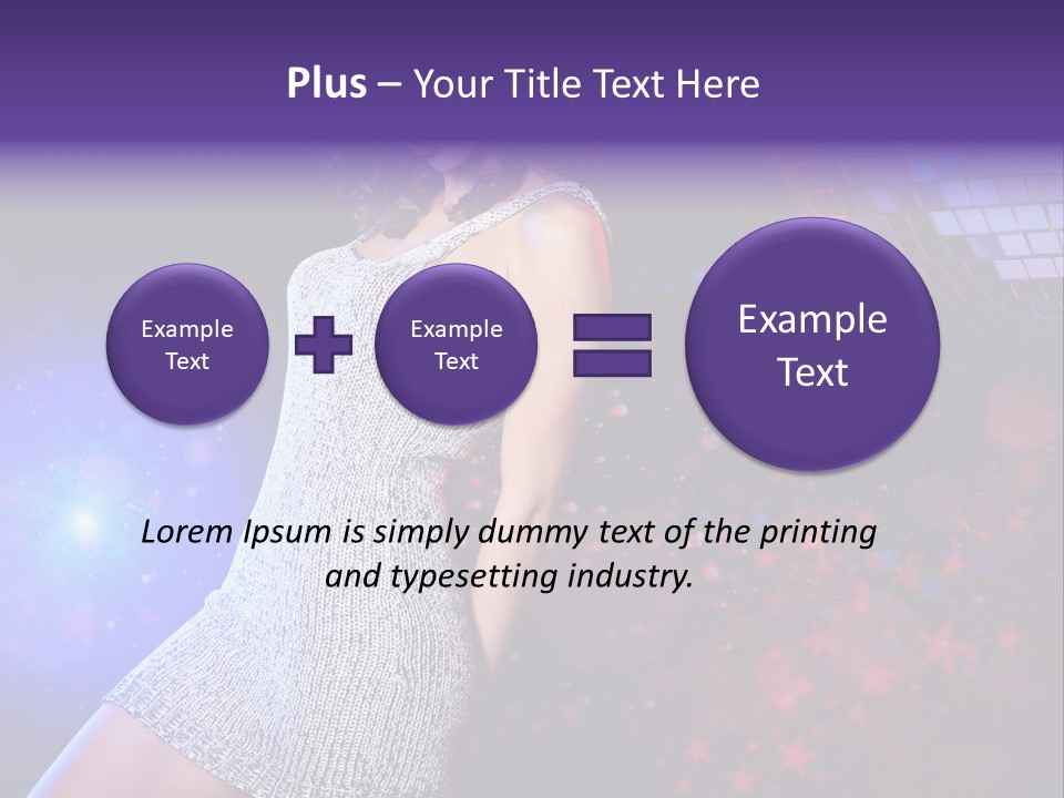Caucasian Beautiful Playful PowerPoint Template