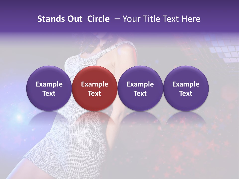 Caucasian Beautiful Playful PowerPoint Template