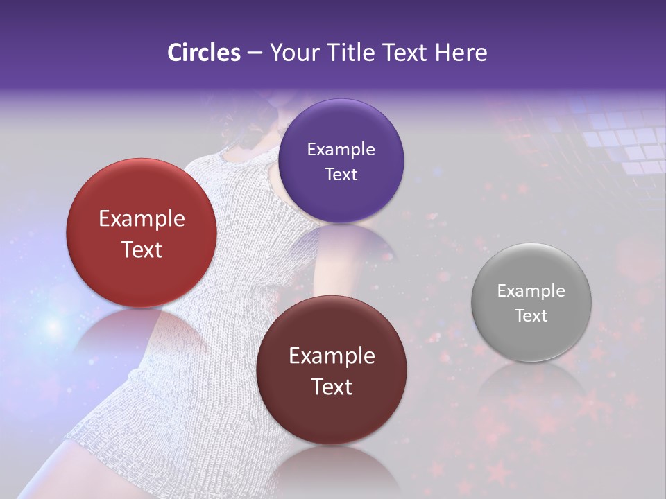 Caucasian Beautiful Playful PowerPoint Template