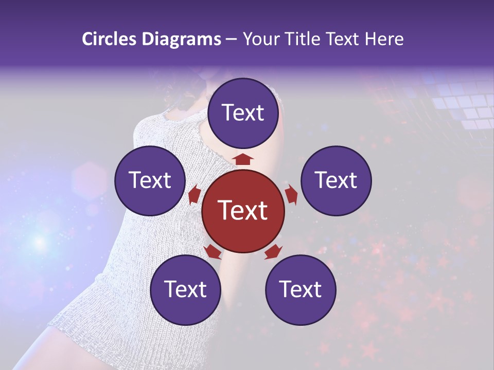 Caucasian Beautiful Playful PowerPoint Template