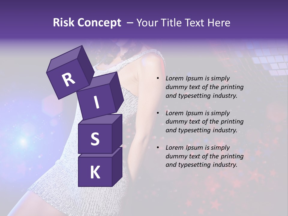 Caucasian Beautiful Playful PowerPoint Template