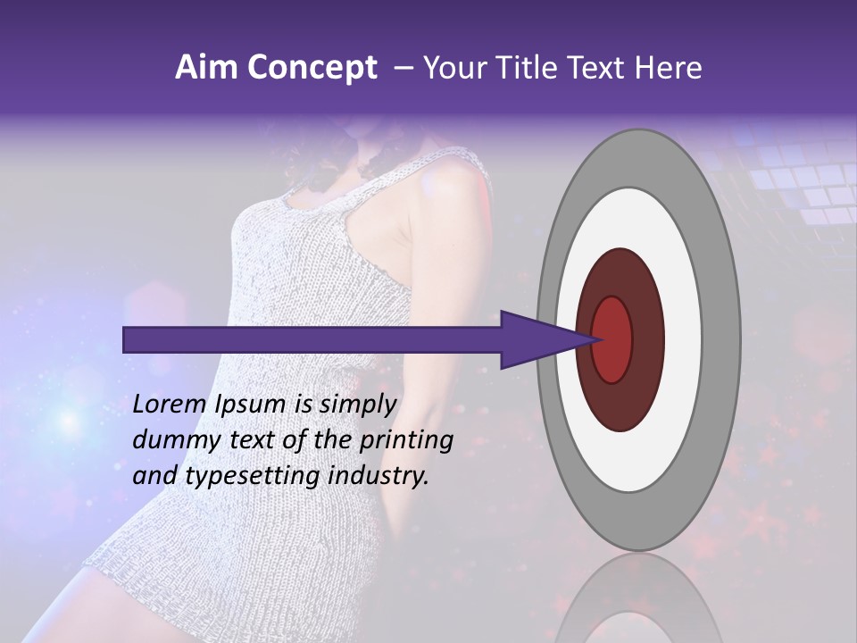 Caucasian Beautiful Playful PowerPoint Template