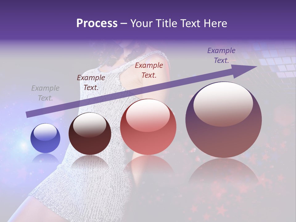 Caucasian Beautiful Playful PowerPoint Template