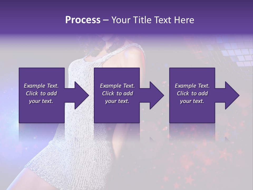 Caucasian Beautiful Playful PowerPoint Template